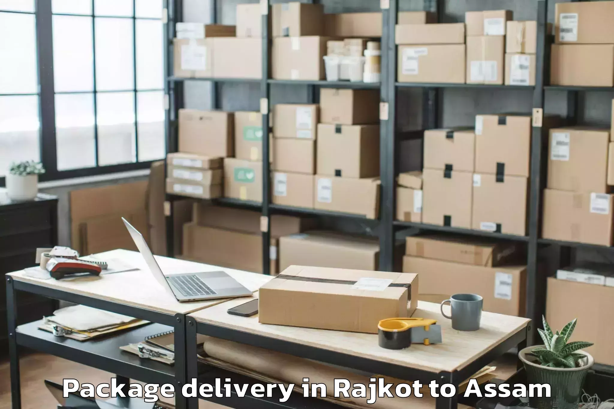 Reliable Rajkot to Dibrugarh University Dibrugarh Package Delivery